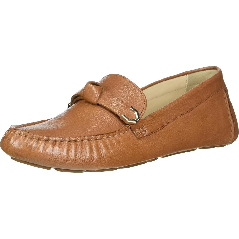 imageCole Haan Womens Evelyn Bow Driver Driving Style LoaferPecan Grainy Ltr