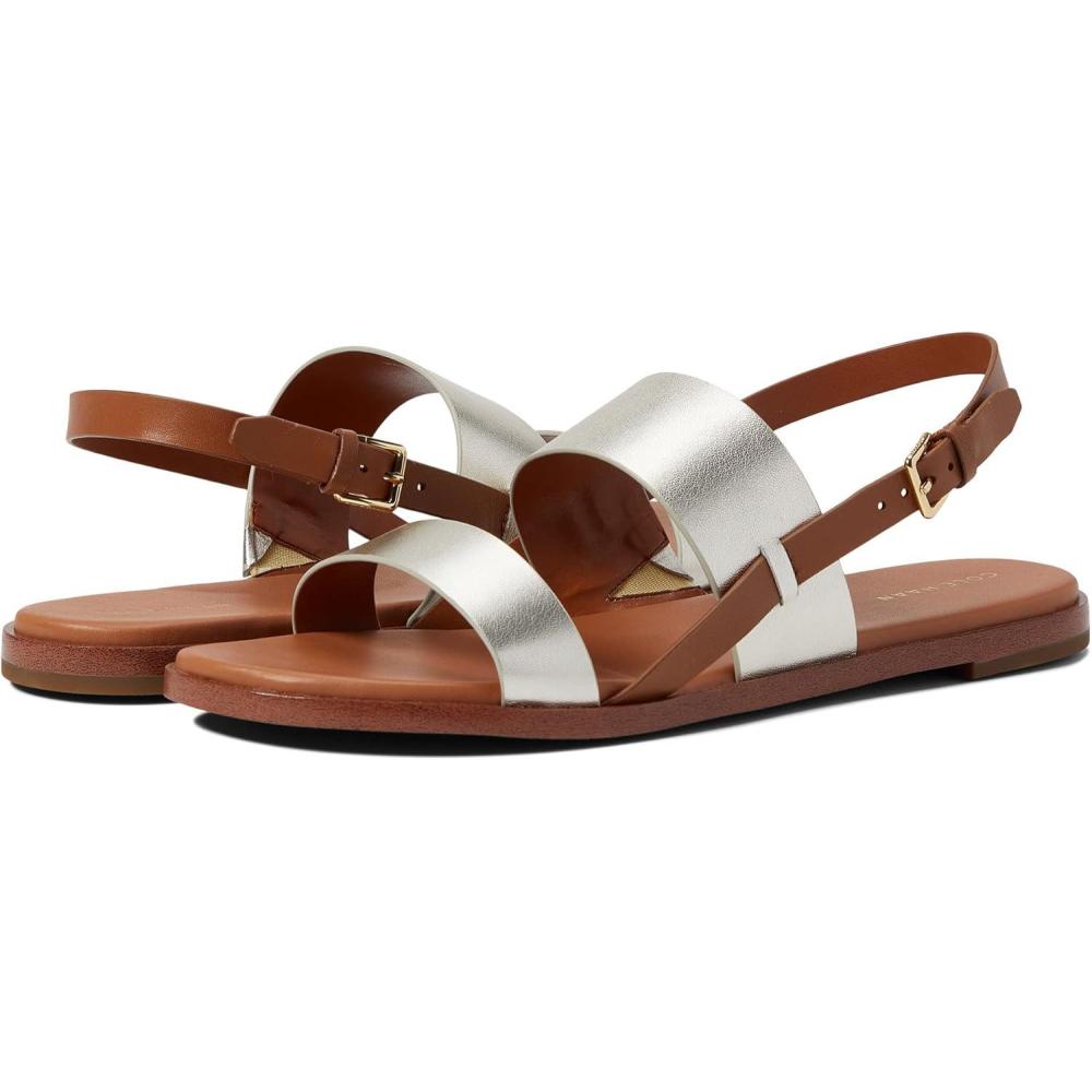 imageCole Haan Womens Flynn Flatt Sandals FlatGoldHoney