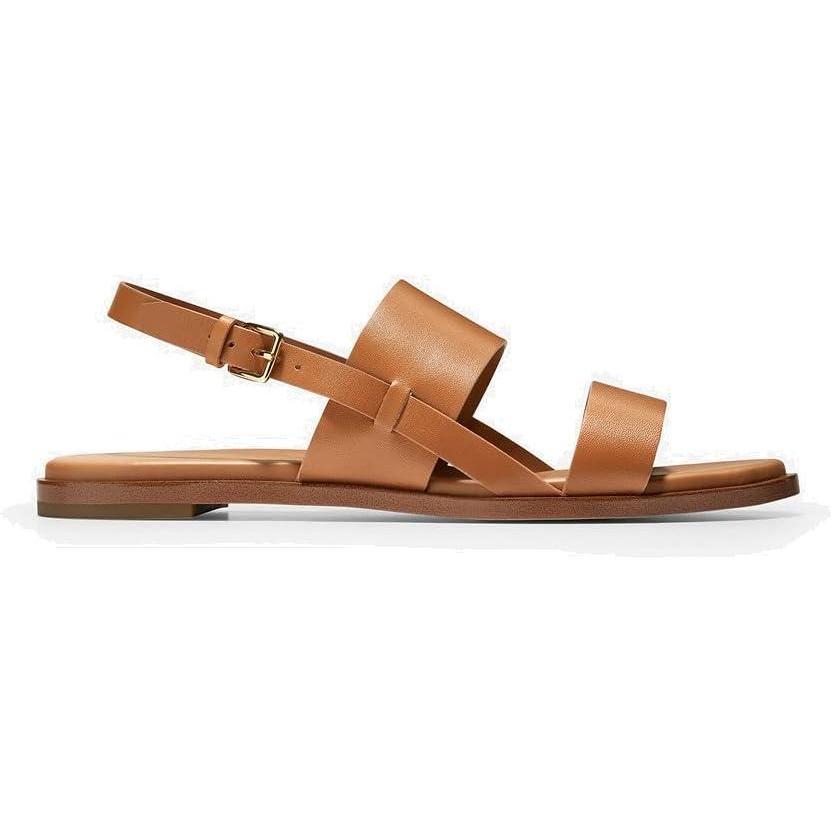 imageCole Haan Womens Flynn Flatt Sandals FlatPecan Leather
