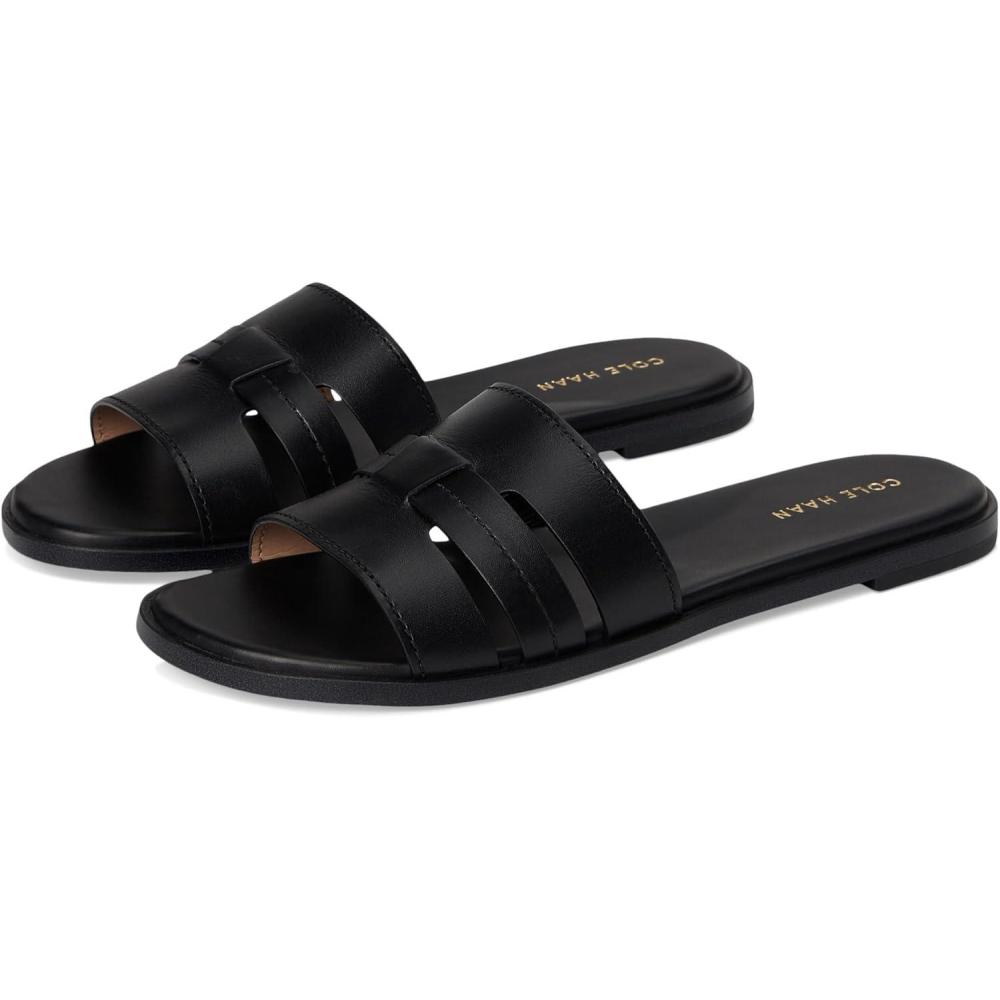 imageCole Haan Womens Flynn Slotted Slides SandalBlack Ltr