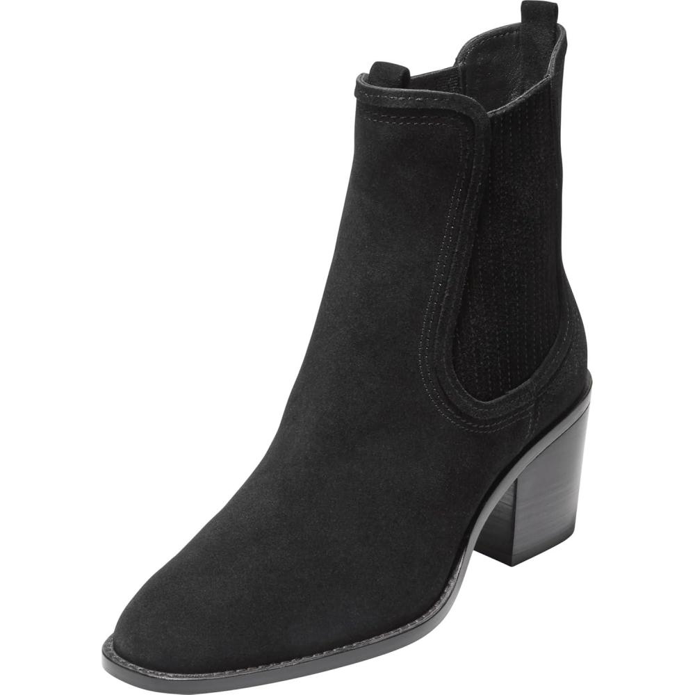 imageCole Haan Womens Janelle Chelsea Bootie BootBlack Suede