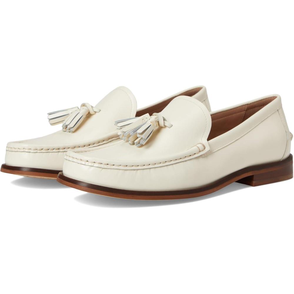 imageCole Haan Womens Lana Lux Tassel Loafers FlatIvory Box Leather