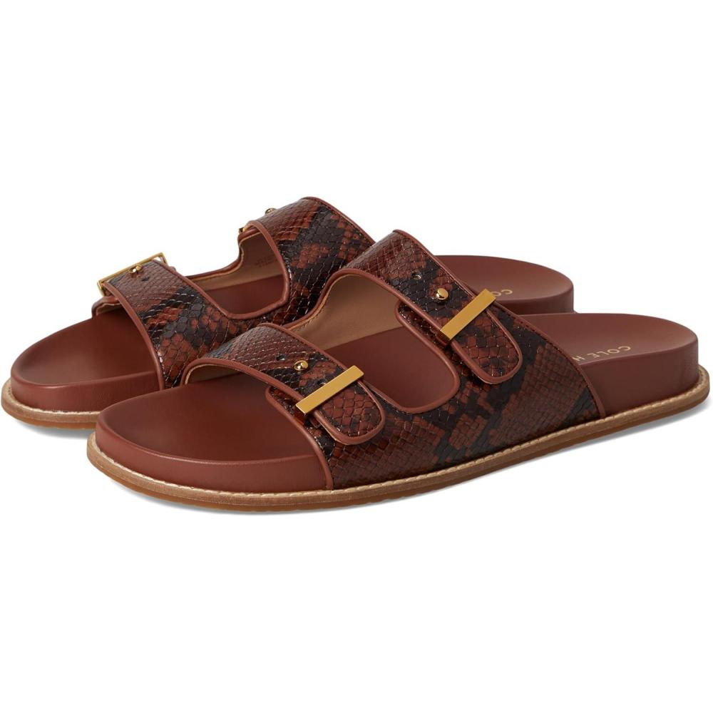 imageCole Haan Womens Marisol Footbed SandalsDk Cuoio Snk Pr Lt