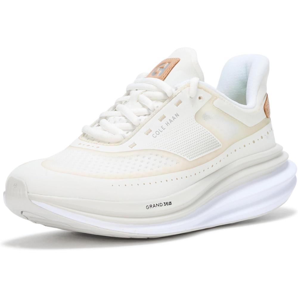 imageCole Haan Womens Originalgrand Quadstar Running SneakersIvoryCh Natural