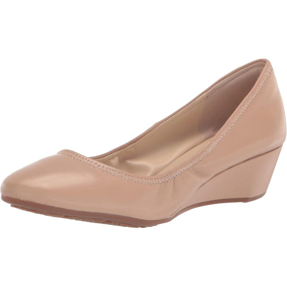 imageCole Haan Womens Sloane WedgeCh Nude Leather