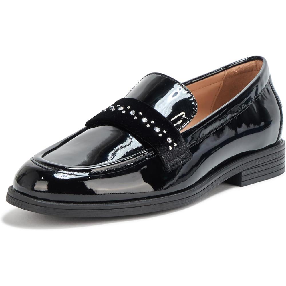 imageCole Haan Womens Stassi Embellished LoaferBlk Pat LtrVlvt