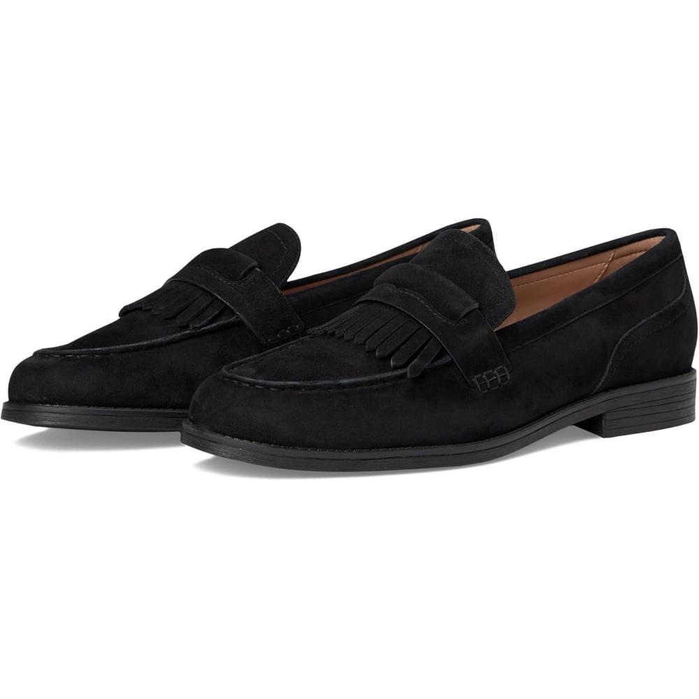 imageCole Haan Womens Stassi Kiltie LoafersBlack Suede