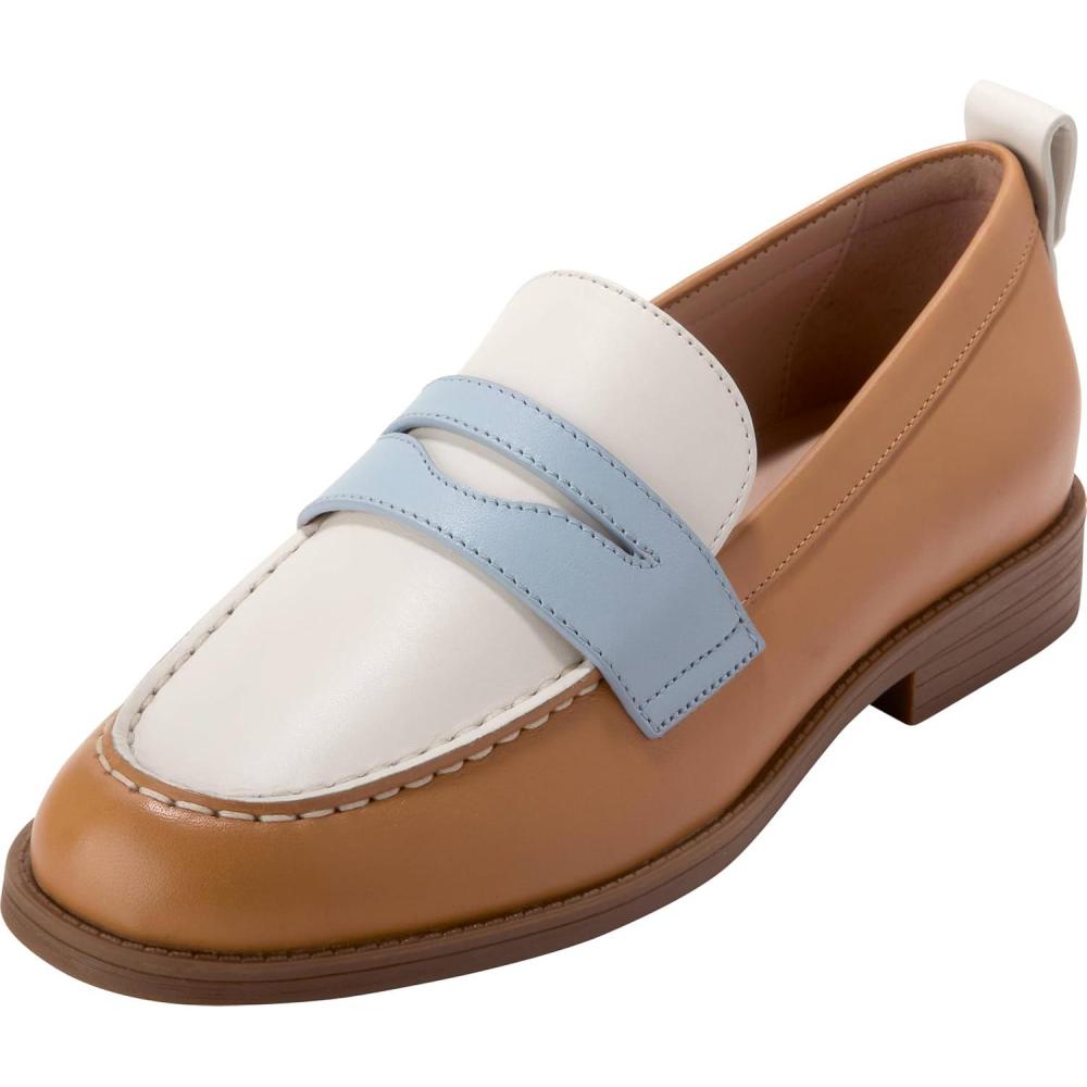 imageCole Haan Womens Stassi Penny LoafersBiscutIvryBlue