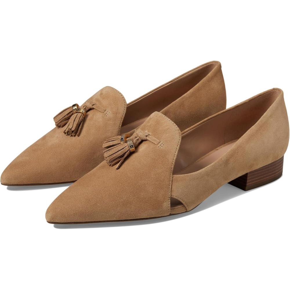 imageCole Haan Womens Vanya Tassel Flats LoaferCh Blush Tan Sde