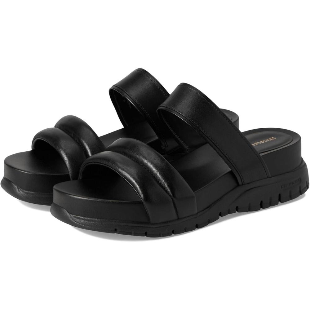 imageCole Haan Womens Zerogrand Double Band Slide SandalsBlackBlack