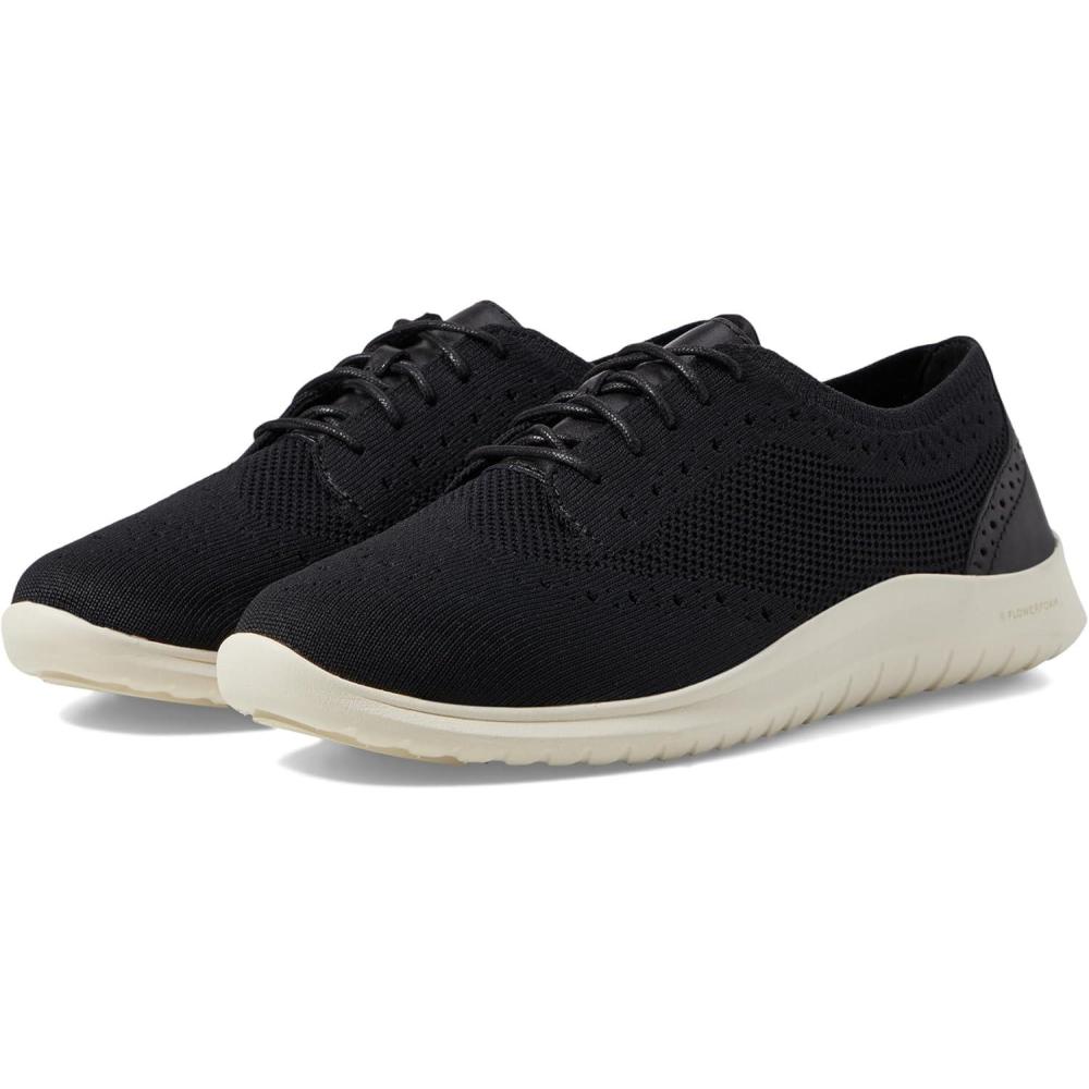 imageCole Haan Womens Zerogrand Meritt Stitchlite OxfordBlk KnitLtrIvory