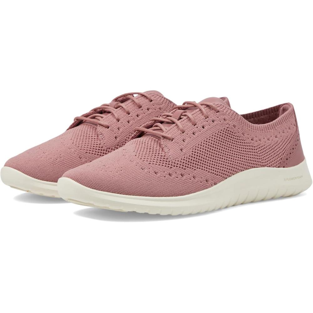 imageCole Haan Womens Zerogrand Meritt Stitchlite OxfordLight Rse KnitPatIvory