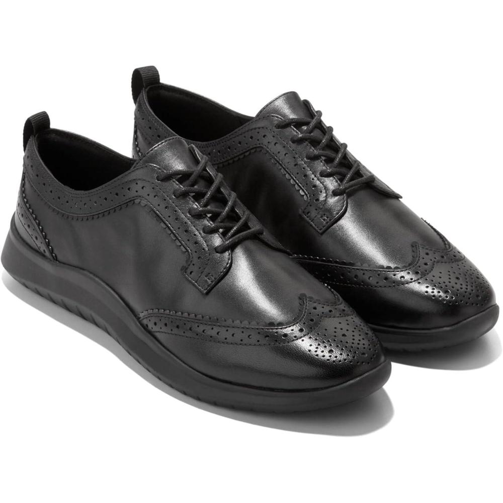 imageCole Haan Womens Zerogrand Meritt Wing Tip OxfordBlackBlack