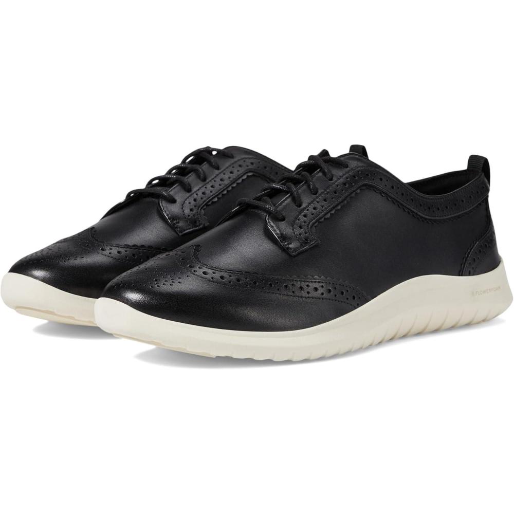 imageCole Haan Womens Zerogrand Meritt Wing Tip OxfordBlackIvory