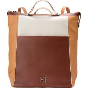 Cole Haan Convertible Backpack, New British Tan(Dark Cuoio / Ivory / Biscuit / Mahogany)
