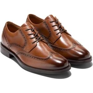 Cole Haan Men’s Bedford Wingtip Oxford(British Tan)