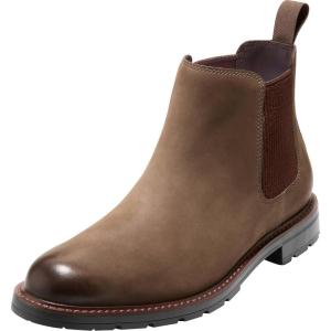 Cole Haan Men’s Chamberlin Grand Chelsea Boots(Truff Nbk/Black Wr)