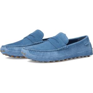 Cole Haan Men’s Davies Grand Penny Driving Style Loafer(Blue Suede/Gum)