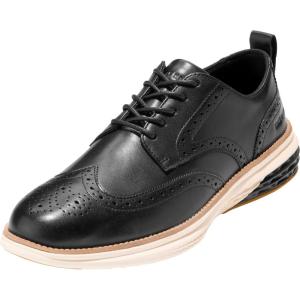 Cole Haan Men’s Grand Hurrion Wingtip Oxfords(Black/Ivory)