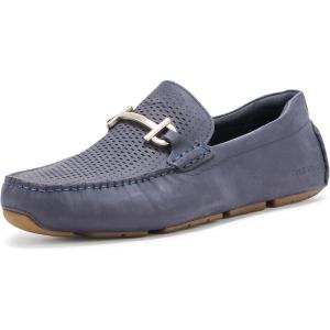Cole Haan Men’s Grand Laser Bit Driver Driving Style Loafer(Mdnght Mn Nbk/Gum)