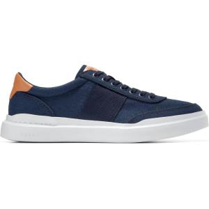 Cole Haan Men’s GrandPro Rally 2.0 Canvas Court Sneaker(Navy/Nat Tan/White)