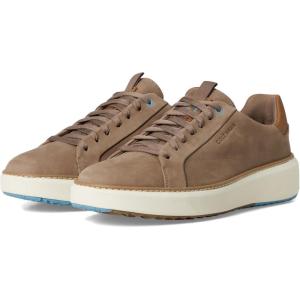 Cole Haan Men’s Grandpro Topspin Golf Sneakers, Irish Coffee Nubuck/Water Proof, 10-W US