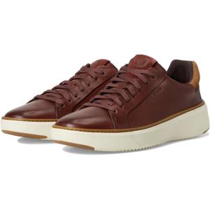 Cole Haan Men’s Grandpro Topspin Sneaker(Dark Brick/New Caramel/Ivory)
