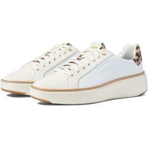 Cole Haan Men’s Grandpro Topspin Sneaker(White/Ivory/Leopar)