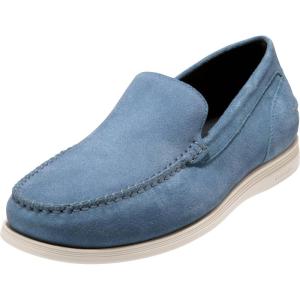 Cole Haan Men’s Harwich Venetian Loafers(Blue Sde/Angora)