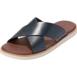 Cole Haan Men’s Nantucket Cross Strap Sandal(Nvy Blzr/Ancnt Scr)
