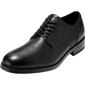 Cole Haan Men’s Newmark Grand Plain Toe Oxfords(Black/Black)