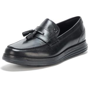 Cole Haan Men’s Original Grand Meridian Tassel Loafers(Black/Black/Black)