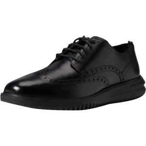 Cole Haan Men’s Original Grand Shortwing Oxford(Black Leather/Black)