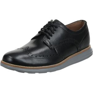 Cole Haan Men’s Original Grand Shortwing Oxford(Black Leather/Ironstone)
