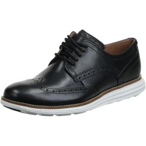 Cole Haan Men’s Original Grand Shortwing Oxford(Black Leather/White)