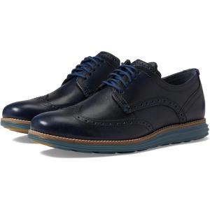 Cole Haan Men’s Original Grand Shortwing Oxford(Ensign Blue Stormy Weather)