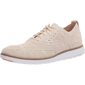 Cole Haan Men’s Originalgrand Stitchlite Wingtip(Cement Twisted Knit/Optic White)