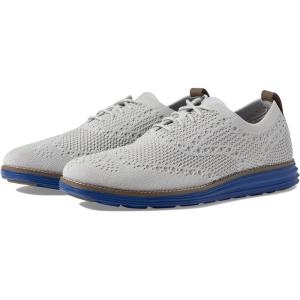 Cole Haan Men’s Originalgrand Stitchlite Wingtip(Harbor Mist Knit Sodalite Blue)