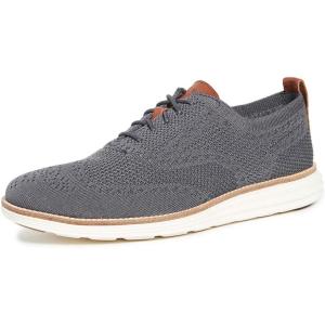 Cole Haan Men’s Originalgrand Stitchlite Wingtip(Magnet/Ivory)