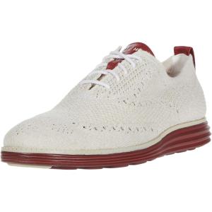 Cole Haan Men’s Originalgrand Stitchlite Wingtip(Optic White Birch Knit Masonry)