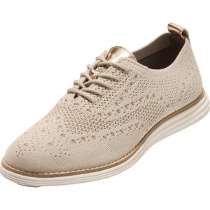 Cole Haan Men’s Originalgrand Stitchlite Wingtip(Rye Stitchlite Knit/Ch Gold/Optic White Midsole)