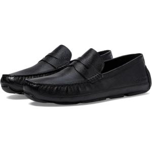 Cole Haan Men’s Wyatt Penny Driver Driving Style Loafer(Black/Black)