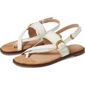 Cole Haan Women’s Anica Lux Buckle Sandal(Ivory Ltr/Nat Cork)