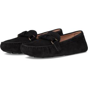 Cole Haan Women’s Emmie Knot Drivers Driving Style Loafer(Black Suede)