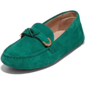 Cole Haan Women’s Evelyn Bow Driver Driving Style Loafer(Aventurine Suede)