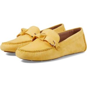 Cole Haan Women’s Evelyn Bow Driver Driving Style Loafer(Sunset Gold Sde)