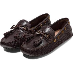 Cole Haan Women’s Gissella Drivers Driving Style Loafer(Dk Choc Croc Pr Lt)