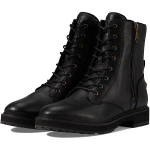 Cole Haan Women’s Greenwich Lace Up Bootie Boot(Black Ltr Wp)