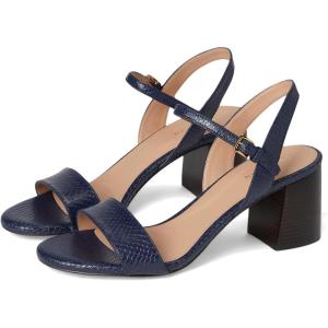 Cole Haan Women’s Josie Block Heel Sandal (65mm)(Midnight/Snk Prnt)