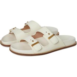 Cole Haan Women’s Marisol Footbed Sandals Flat(Ivory Patent Leather)